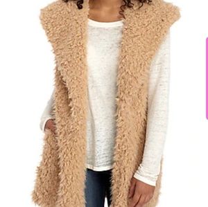 Faux faux fur vest by Me Jane.